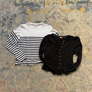 BUNDLE AYR Long Sleeve Shirt + Pilcro Long Sleeve Shirt